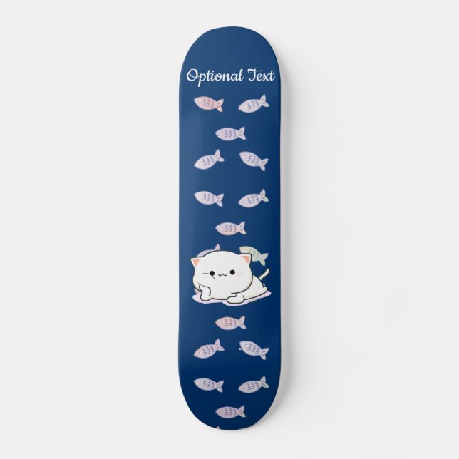 Skateboard Cheeky Kawaii Style Kitten (Anverso)