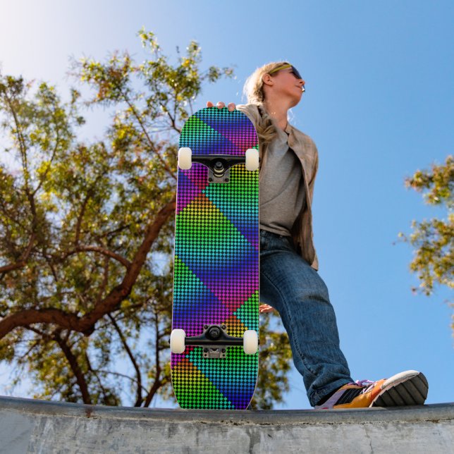 Skateboard Cheque con arco iris meshed por Kenneth Yoncich (Exterior 1)