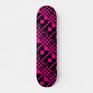 Skateboard Cheques, chequitos - Magenta y negro