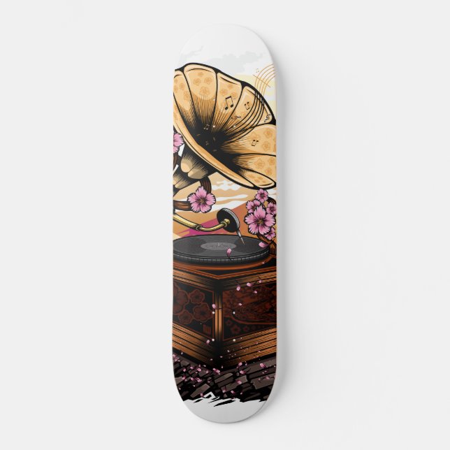 Skateboard Cherry Blossom Musical (Anverso)