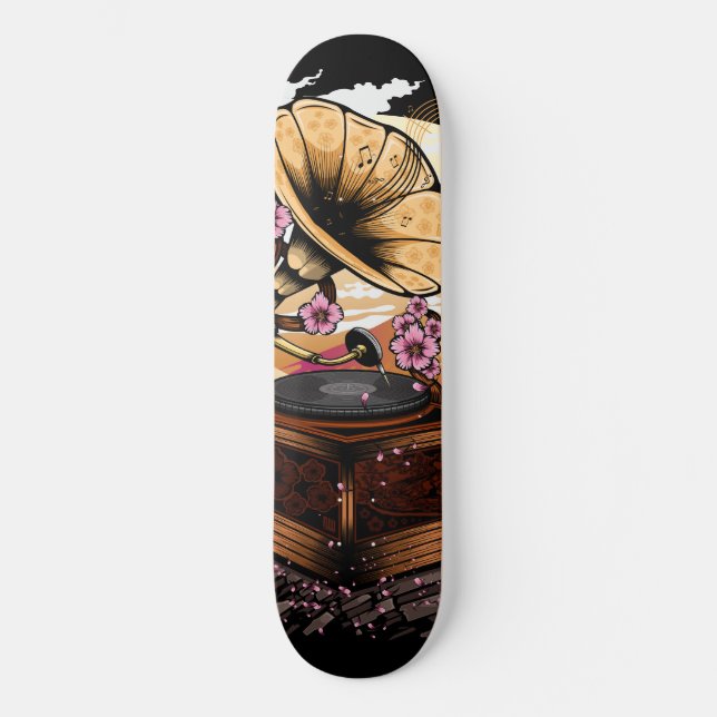 Skateboard Cherry Blossom Musical (Anverso)