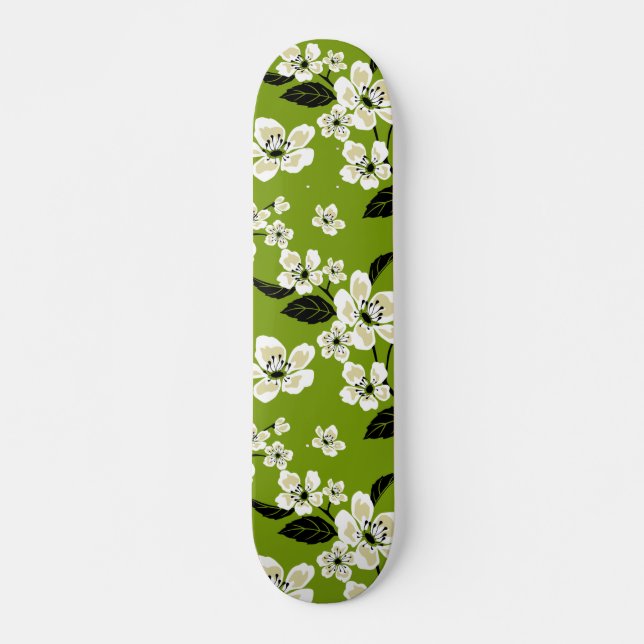 SKATEBOARD CHERRY BLOSSOM - SAKURA (MATCHA GREEN) (Anverso )