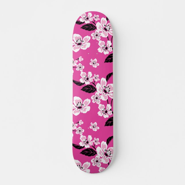 SKATEBOARD CHERRY BLOSSOM - SAKURA (ROSA) (Anverso )