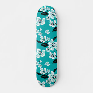 SKATEBOARD CHERRY BLOSSOM - SAKURA (VERDE AZULADO)