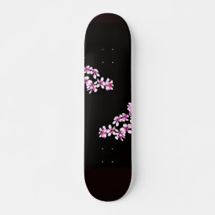 Skateboard cherry flowers