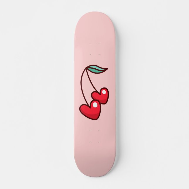 Skateboard Cherry Heart (Anverso )