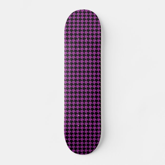 Skateboard Chevron Checks Plum y Black (Anverso)
