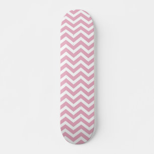 Skateboard Chevron rosa y gris