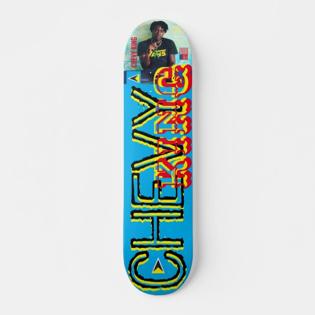 Skateboard CHEVY KING 2023 NUEVA /SIGNED7 Tablero de patinaje (Anverso )