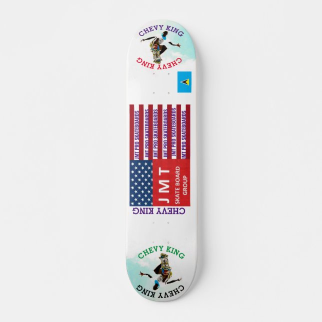 Skateboard CHEVY KING OFICIAL JMT RÓTULO7 3/4" cubierta para  (Anverso )