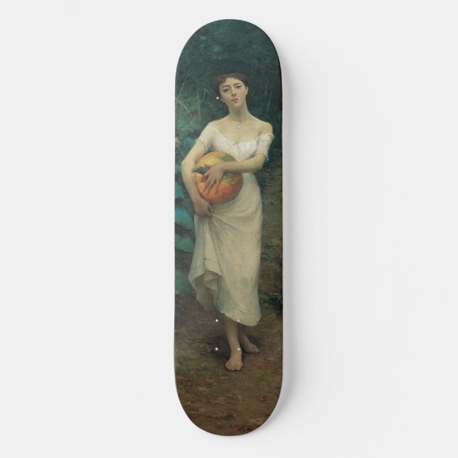 Skateboard Chica con Calabaza Zonaro 1889 (Anverso)