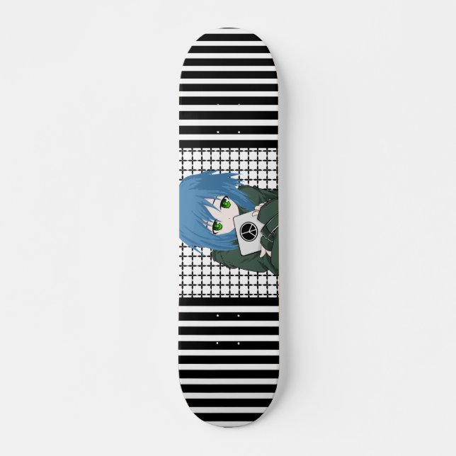 Skateboard Chica con Tablet (Anverso )