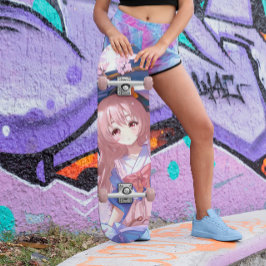 Skateboard Chica de anime japonés