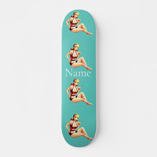 Skateboard Chica de Bikini Thunder_Cove (Anverso )