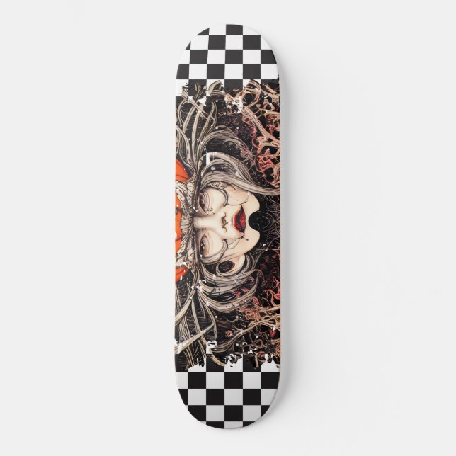 Skateboard Chica de Guay Retro controlado (Anverso)