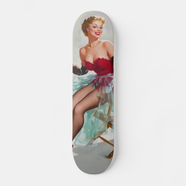 Skateboard Chica de Miss Sylvania Pin-Up (Anverso)