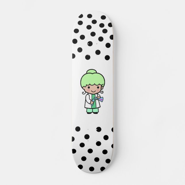 Skateboard Chica del científico (Anverso)