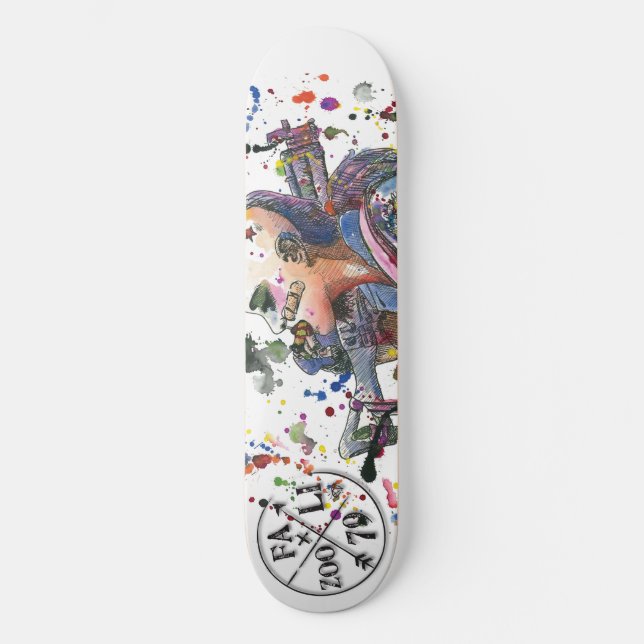 Skateboard Chica del tanque (Anverso)