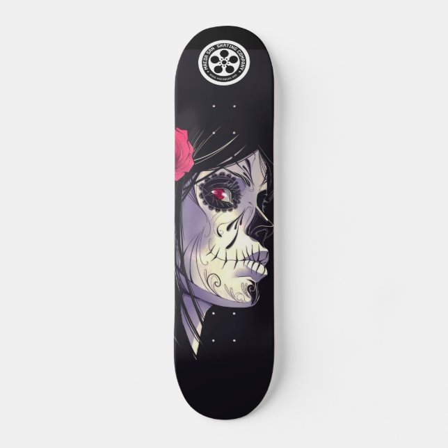 Skateboard Chica Emo (Anverso)