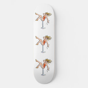 Skateboard - Chica en una copa Martini, Olivia