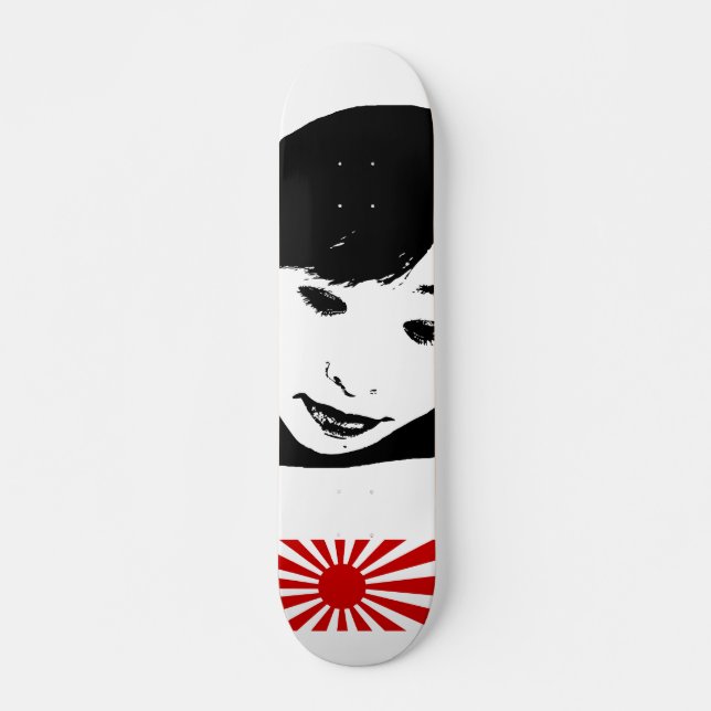 Skateboard Chica japonés Rising Sun modelo (Anverso )