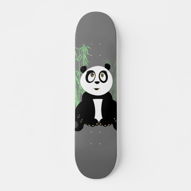 Skateboard Chica Panda - Verde (Anverso )