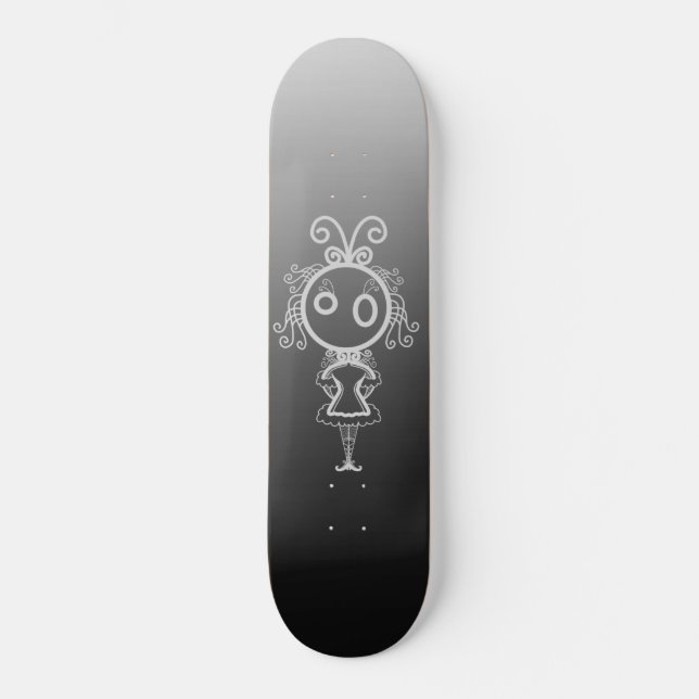 Skateboard Chica Personalizado de Cute Kawaii (Anverso)