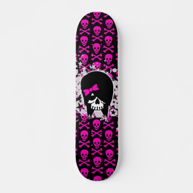 Skateboard Chica Skull (Anverso )