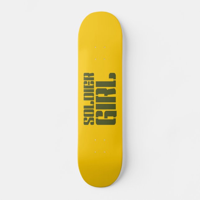 SKATEBOARD CHICA SOLDIER (Anverso)