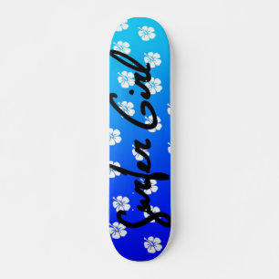 Skateboard Chica Surfista en azul
