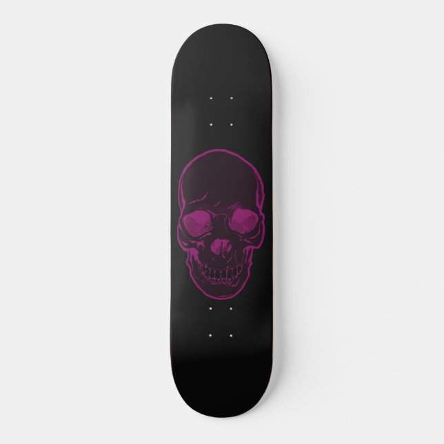 Skateboard Chicas abstractos rosa y negro de los gráficos del (Anverso)