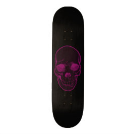 Skateboard Chicas abstractos rosa y negro de los gráficos del