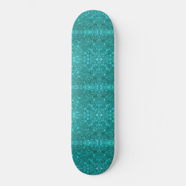 Skateboard Chicas Blue Sparkle (Anverso)