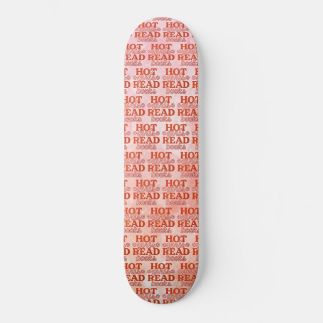 Skateboard Chicas Calientes Leen Libros (Anverso)