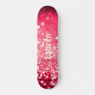 Skateboard Chicas  personalizados de imitación rosa Purpurin