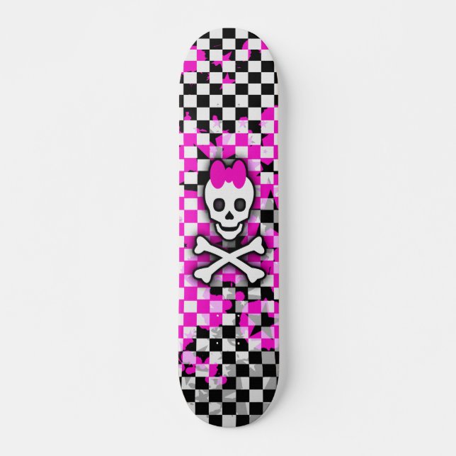 Skateboard Chicas Princess Skull (Anverso )