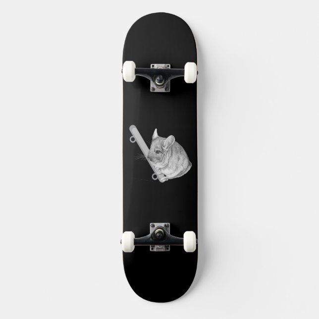 Skateboard Chinchilla Relajona (Anverso)