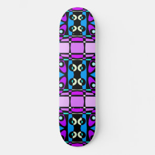 Skateboard Chintz bohemio 48 Azul morado negro