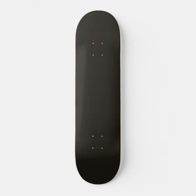 Skateboard chocolate negro (color sólido) (Anverso)