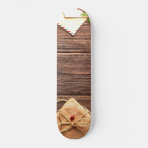Skateboard Christmas Wood Scene