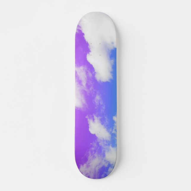 Skateboard Cielo azul morado (Anverso )