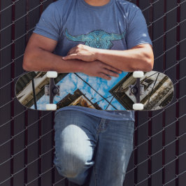 Skateboard Cielo sobre Stonetown, Zanzíbar