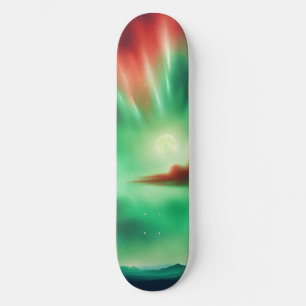 Skateboard cielo verde