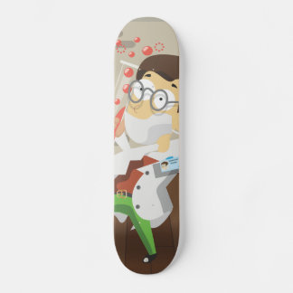 Skateboard Científico Con Tubos De Prueba