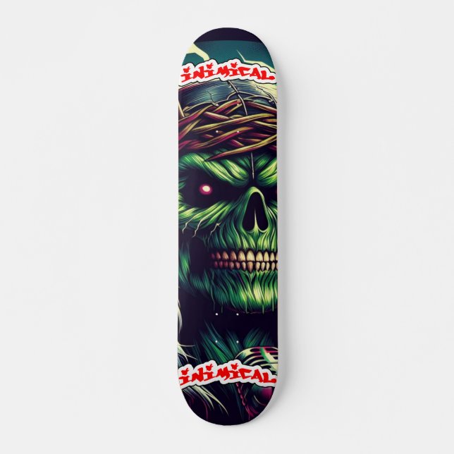 Skateboard Cierre Metalizado intenso y hostil (Anverso )
