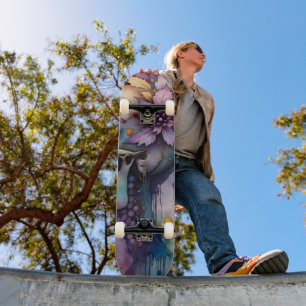 Skateboard Ciervos abstractos en espiral