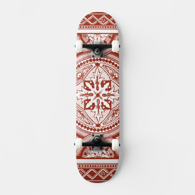 Skateboard Cinnabar Woodblock IV (Anverso)