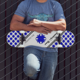 Skateboard Cinta azul de amor de Kenneth Yoncich