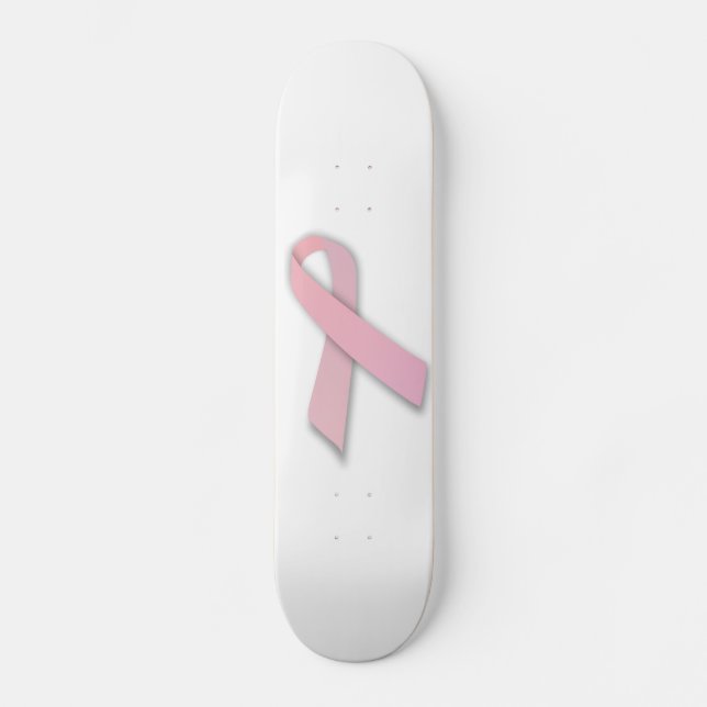 Skateboard Cinta rosada de la conciencia del cáncer de pecho (Anverso)