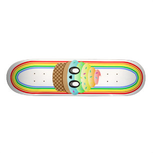 SKATEBOARD CINTURÓN DE HIELO DE KAWAII CONE RAINBOW DELICIOSO